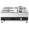 Commercial Soup Warmer Soup Station with 2-Pot & 3-Pan Soup Kettle Warmer