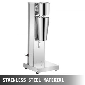 VEVOR Milkshake Maker Kit, Stainless Steel Electric Milkshake Maker, 180W Milkshake Machine, Single Head Classic Milkshake Maker with 800ml Cup, Silve