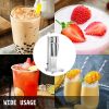 VEVOR Milkshake Maker Kit, Stainless Steel Electric Milkshake Maker, 180W Milkshake Machine, Single Head Classic Milkshake Maker with 800ml Cup, Silve
