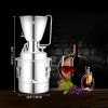 VEVOR Water Alcohol Distiller, 8 Gal/30 L, 304 Stainless Steel Still w/ 6-Lap Coil & Exhaust Port, Home Distillery Kit w/Thermometer Pump, Oxygen-Free