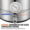 VEVOR Stainless Steel Kettle, 5 GALLON Brewing Pot, Tri Ply Bottom for Beer, Brew Kettle Pot, Home Brewing Supplies Includes Lid, Handle, Thermometer,