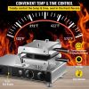 VEVOR Bubble Waffle Maker, 110V Electric Egg Waffle Maker, 1500W Hong Kong Egg Puff Machine w/2 Reversible Pans, Commercial Bubble Waffle Machine w/No