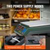 VEVOR Electronic Price Computing Scale, 66 LB Digital Deli Weight Scales, LED Digital Commercial Food Fruit Meat Produce Counting Weight, for Retail O