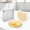 VEVOR Replacement Chopper Blade, 1/2 inch, 3 PCS French Fry Blade Assembly with 6 Extra Knives, Stainless Steel Dicer Parts and Push Block for Cutting
