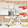 VEVOR Commercial Vegetable Slicer, 1/4 and 1/2 inch Tomato Slicer, Stainless Steel and Aluminum Alloy Vegetable Cutter Slicer, Manual Tomato Slicer wi