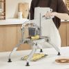VEVOR Commercial Vegetable Slicer, 1/4 and 1/2 inch Tomato Slicer, Stainless Steel and Aluminum Alloy Vegetable Cutter Slicer, Manual Tomato Slicer wi