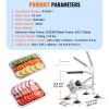 VEVOR Commercial Vegetable Slicer, 1/2 inch Fruit Slicer, Stainless Steel and Aluminum Alloy Vegetable Cutter Slicer Machine, Manual Slicer with Non-s