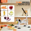 VEVOR Commercial Vegetable Slicer, 3/8 inch Fruit Slicer, Stainless Steel and Aluminum Alloy Vegetable Cutter Slicer Machine, Manual Slicer with Non-s