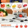 VEVOR Commercial Tomato Slicer, 1/4"+3/8"+3/16" Tomato Cutter Slicer, Stainless Steel Heavy Duty Tomato Slicer Machine, Manual Tomato Slicer with Non-