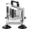 VEVOR Commercial Tomato Slicer, 1/4 inch Tomato Cutter Slicer, Stainless Steel Heavy Duty Tomato Slicer Machine, Manual Tomato Slicer with Non-slip Fe