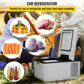 VEVOR 12 Volt Refrigerator 10 Qt, Portable Mini Freezer (-4℉~68℉) W/APP Control Car Compressor Fridge Cooler 12V/24V DC and 110-220V AC For Camping, R