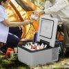VEVOR 12 Volt Refrigerator 10 Qt, Portable Mini Freezer (-4℉~68℉) W/APP Control Car Compressor Fridge Cooler 12V/24V DC and 110-220V AC For Camping, R