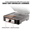 VEVOR Waffle Maker, 4 Slices per Batch, 1200W Square Waffle Iron, Non-Stick Waffle Baker Machine with 122-572℉ / 50-300℃ Temperature Range Teflon-Coat