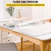 VEVOR Plastic Table Cover 40 x 72 Inch, 1.5 mm Thick Clear Table Protector, Rectangle Clear Desk Mat, Waterproof & Easy Cleaning for Office Dresser Ni