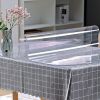 VEVOR Plastic Table Cover 42 x 60 Inch, 1.5 mm Thick Clear Table Protector, Rectangle Clear Desk Mat, Waterproof & Easy Cleaning for Office Dresser Ni