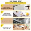 VEVOR Plastic Table Cover 42 x 72 Inch, 1.5 mm Thick Clear Table Protector, Rectangle Clear Desk Mat, Waterproof & Easy Cleaning for Office Dresser Ni