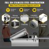 VEVOR Horizontal Sausage Stuffer 5L/11Lbs Manual Sausage Maker With 5 Filling Nozzles Sausage Stuffing Machine For Home & Commercial Use Stainless Ste