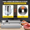 VEVOR Horizontal Sausage Stuffer 5L/11Lbs Manual Sausage Maker With 5 Filling Nozzles Sausage Stuffing Machine For Home & Commercial Use Stainless Ste
