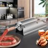 VEVOR Horizontal Sausage Stuffer 5L/11Lbs Manual Sausage Maker With 5 Filling Nozzles Sausage Stuffing Machine For Home & Commercial Use Stainless Ste
