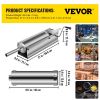 VEVOR Horizontal Sausage Stuffer 7L/15Lbs Manual Sausage Maker With 5 Filling Nozzles Sausage Stuffing Machine For Home & Commercial Use Stainless Ste