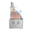 VEVOR Hot Dog Roller 5 Rollers 12 Hot Dogs Capacity, 750W Stainless Sausage Grill Cooker Machine with Dual Temp Control Glass Hood Acrylic Cover Bun W