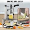 VEVOR Commercial French Fry Cutter with 4 Replacement Blades, 1/4″ & 3/8″ Blade Easy Dicer Chopper, 6-wedge Slicer & 6-wedge Apple Corer, Lemon Potato