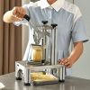 VEVOR Commercial French Fry Cutter with 4 Replacement Blades, 1/4″ & 3/8″ Blade Easy Dicer Chopper, 6-wedge Slicer & 6-wedge Apple Corer, Lemon Potato