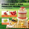 VEVOR Fruit Wine Press Manual Press for Wine Making 3.2 Gal/12L Wood Basket