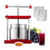 VEVOR Fruit Wine Press Manual Press for Wine Making 0.8 Gal/3L Stainless Steel