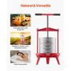 Fruit Wine Press Manual Press for Wine Making 3.69 Gal/14L Stainless Steel