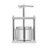 Fruit Wine Press Manual Press for Wine Making 1.45 Gal/5L Stainless Steel