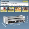 VEVOR Hot Dog Roller, 12 Hot Dog Capacity 5 Rollers, 750W Stainless Steel Cook Warmer Machine with Dual Temp Control, LED Light and Detachable Drip Tr