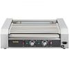 VEVOR Hot Dog Roller, 18 Hot Dog Capacity 7 Rollers, 1050W Stainless Steel Cook Warmer Machine with Dual Temp Control, LED Light and Detachable Drip T