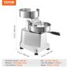 VEVOR Commercial Burger Patty Maker, 150mm/6inch Hamburger Beef Patty Maker, Heavy Duty Food-Grade Stainless Steel Bowl Burger Press Machine, Kitchen
