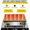 VEVOR Mini Dutch Pancake Maker, Heart-Shaped Dutch Pancake Machine, 25PCs Pancake Maker Electric Commercial, 850W Mini Pancake Maker, 110V Proffertjes