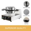 VEVOR Commercial Round Waffle Maker Nonstick 1100W Stainless Steel 110V Temperature and Time Control, Suitable for Restaurant Bakeries Snack Bar Famil