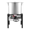 60 Qt Seafood Boiling Kit with Strainer Outdoor Crab Crawfish Cooking Pot