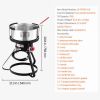 10 Qt Fish and Wing Fryer Aluminum Outdoor Propane Deep Fryer Kit with Basket
