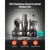 Cocktail Shaker Set 13 Pcs Bartender Kit Stainless Steel Bar Tool Set Gunmetal