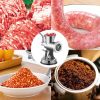 VEVOR Meat Grinder Manual 304 Stainless Steel Hand Operated Meat Grinder Multifunctional Crank Sausage Maker Coffee Powder Grinder for Household for B