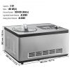 VEVOR Automatic Ice Cream Maker with Built-in Compressor, 2 Quart No Pre-freezing Fruit Yogurt Machine, Stainless Steel Electric Sorbet Maker, 3 Modes