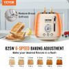 VEVOR Brushed Stainless Steel Toaster, 2 Slice, 825W 1.5'' Extra Wide Slots Toaster with Removable Crumb Tray 5 Browning Levels, Cancel Defrost and Ba