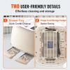 VEVOR Brushed Stainless Steel Toaster, 4 Slice, 1650W 1.5'' Extra Wide Slots Toaster with Removable Crumb Tray 5 Browning Levels, Cancel Defrost and B