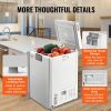 VEVOR Chest Freezer, 3.5 cu.ft / 99 L Compact Deep Freezer, Free Standing Top Open Door Chest Freezers with 2 Removable Baskets & Adjustable Thermosta