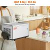VEVOR Fried Ice Cream Roll Machine, 19.3" x 14.9" Stir-Fried Ice Cream Pan, Stainless Steel Rolled Ice Cream Maker with Compressor and 2 Scrapers, for