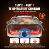 VEVOR Electric Roaster Oven, 18 QT Turkey Roaster Oven with Self-Basting Lid, 1450W Roaster Oven with Defrost & Warm Function, Adjustable Temperature,