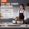 VEVOR Electric Roaster Oven, 22 QT Turkey Roaster Oven with Self-Basting Lid, 1450W Roaster Oven with Defrost & Warm Function, Adjustable Temp, Remova