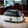 VEVOR Electric Roaster Oven, 22 QT Turkey Roaster Oven with Self-Basting Lid, 1450W Roaster Oven with Defrost & Warm Function, Adjustable Temp, Remova
