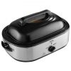 VEVOR Electric Roaster Oven, 22 QT Turkey Roaster Oven with Self-Basting Lid, 1450W Roaster Oven with Defrost & Warm Function, Adjustable Temp, Remova