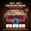 VEVOR Electric Roaster Oven, 24 QT Turkey Roaster Oven with Self-Basting Lid, 1450W Roaster Oven with Defrost & Warm Function, Adjustable Temp, Remova
